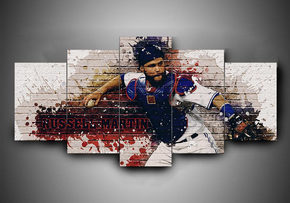 Toronto Blue Jays 1 - Sport 5 Panel Canvas Art Wall Decor Toronto Blue Jays 1 - Sport 5 Panel Canvas Art Wall Decor