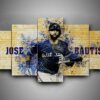 Toronto Blue Jays 2 - Sport 5 Panel Canvas Art Wall Decor
