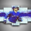 Toronto Blue Jays 3 - Sport 5 Panel Canvas Art Wall Decor