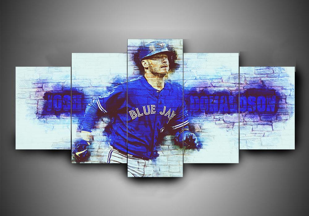 Toronto Blue Jays 3 - Sport 5 Panel Canvas Art Wall Decor Toronto Blue Jays 3 - Sport 5 Panel Canvas Art Wall Decor
