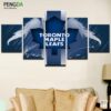 Toronto Maple Leafs Blue - Sport 5 Panel Canvas Art Wall Decor