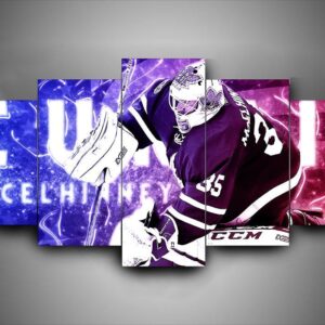 Toronto Maple Leafs - Curtis Mcelhinney - Sport 5 Panel Canvas Art Wall Decor