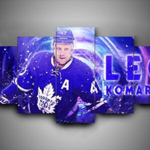 Toronto Maple Leafs - Leo Komarov - Sport 5 Panel Canvas Art Wall Decor