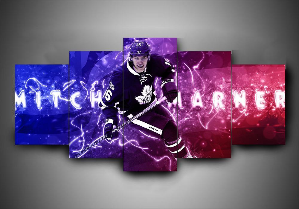 Toronto Maple Leafs - Mitch Marner - Sport 5 Panel Canvas Art Wall Decor Toronto Maple Leafs - Mitch Marner - Sport 5 Panel Canvas Art Wall Decor
