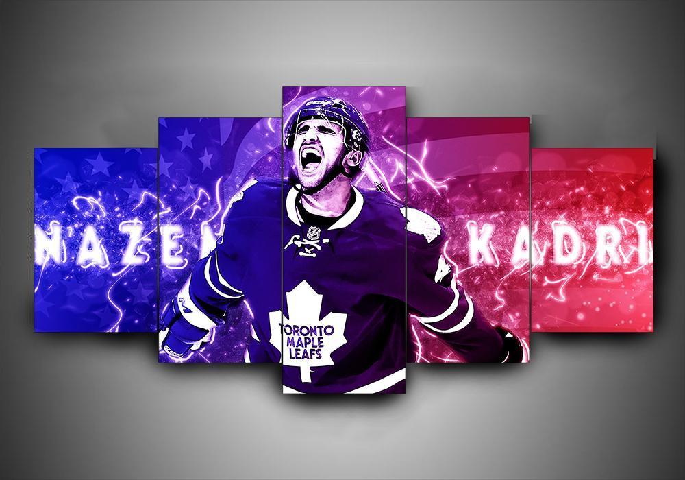 Toronto Maple Leafs - Nazem Kadri - Sport 5 Panel Canvas Art Wall Decor Toronto Maple Leafs - Nazem Kadri - Sport 5 Panel Canvas Art Wall Decor