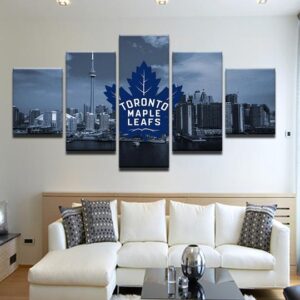 Toronto Maple Leafs - Sport 5 Panel Canvas Art Wall Decor