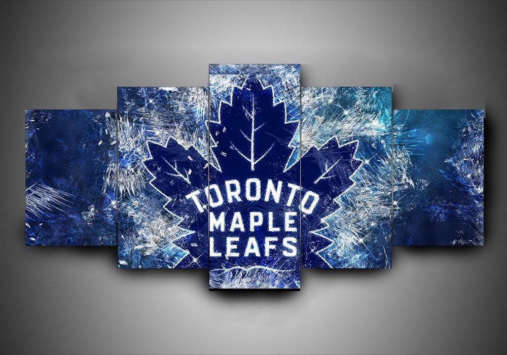 Toronto Maple Leafs - Team 1 - Sport 5 Panel Canvas Art Wall Decor Toronto Maple Leafs - Team 1 - Sport 5 Panel Canvas Art Wall Decor