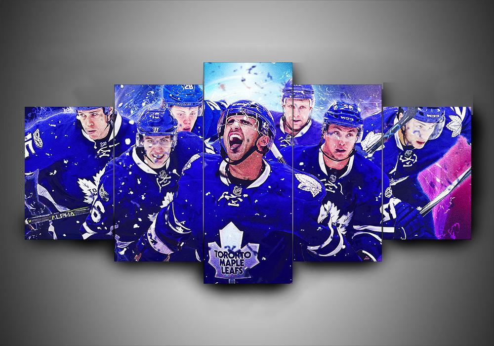 Toronto Maple Leafs - Team - Sport 5 Panel Canvas Art Wall Decor Toronto Maple Leafs - Team - Sport 5 Panel Canvas Art Wall Decor