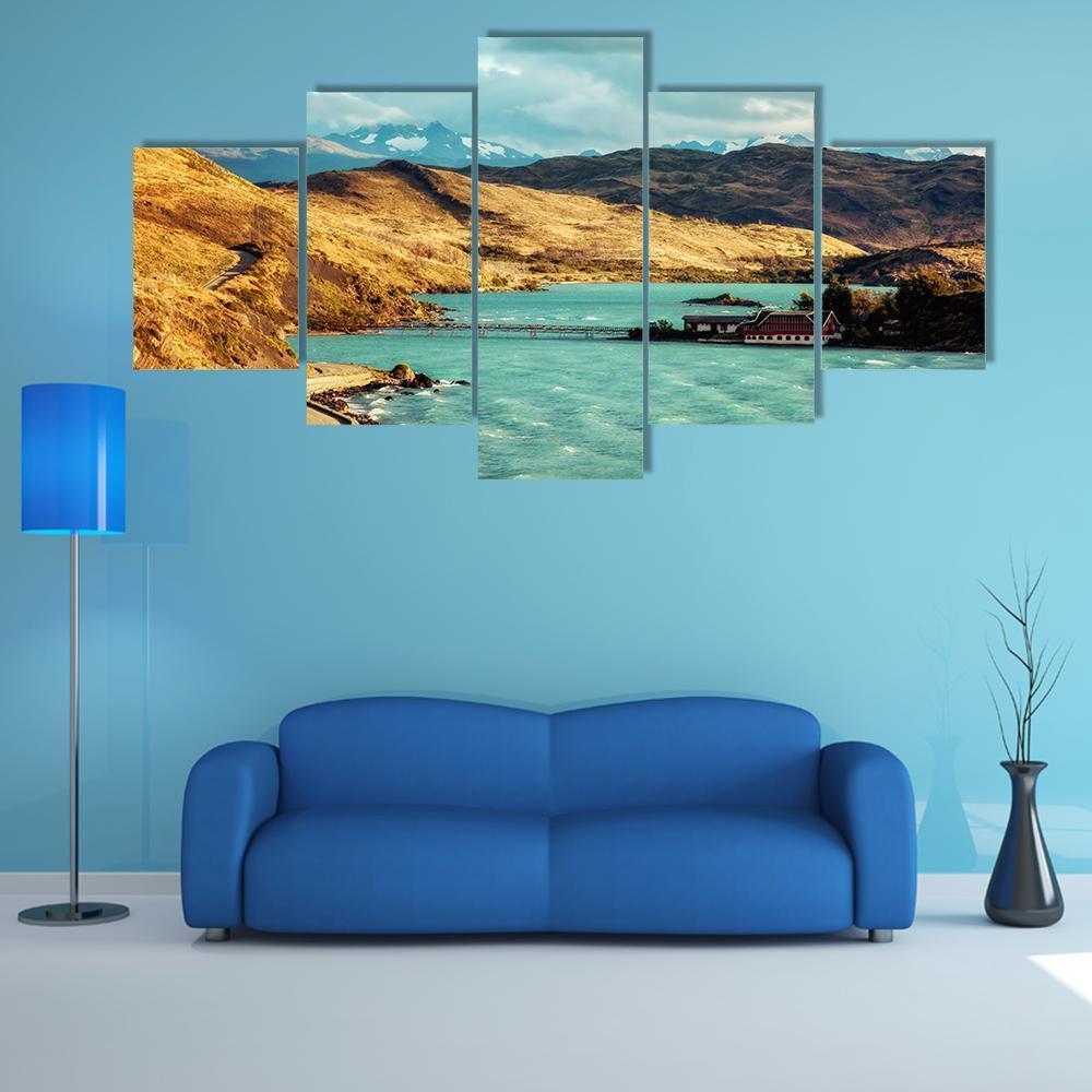 Torres Del Paine In Chile - Nature 5 Panel Canvas Art Wall Decor Torres Del Paine In Chile - Nature 5 Panel Canvas Art Wall Decor