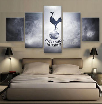 Tottenham Hotspur Fc Soccer - Sport 5 Panel Canvas Art Wall Decor Tottenham Hotspur Fc Soccer - Sport 5 Panel Canvas Art Wall Decor