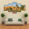 Town Of Taghit In Algeria - Nature 5 Panel Canvas Art Wall Decor
