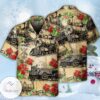 Train Vintage Merry Christmas Hawaiian Shirt