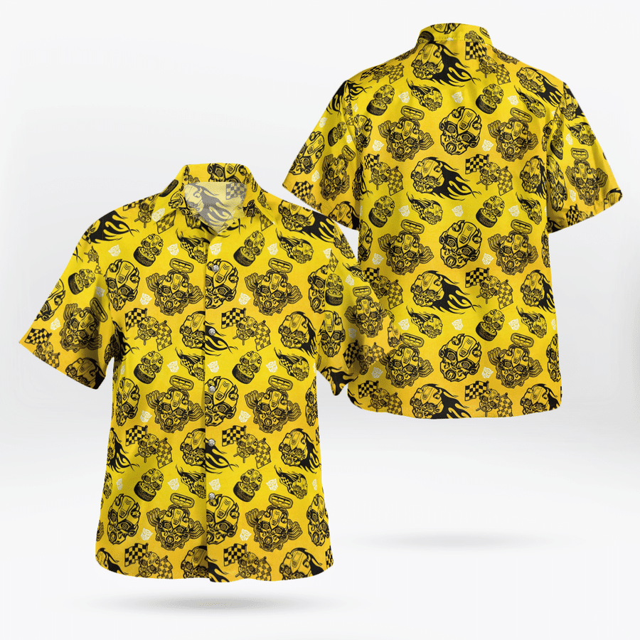 Transformers Bumblebee Head Yellow Beach Hawaiian Shirt Transformers Bumblebee Head Yellow Beach Hawaiian Shirt