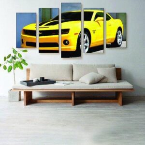 Transformers Camaro - Automative 5 Panel Canvas Art Wall Decor