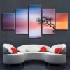 Tree 22 - Nature 5 Panel Canvas Art Wall Decor