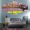 Tree 57 - Nature 5 Panel Canvas Art Wall Decor