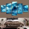 Tree Cloud Beautiful - Nature 5 Panel Canvas Art Wall Decor