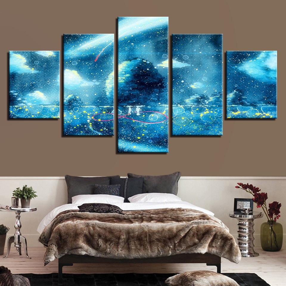 Tree Cloud Beautiful - Nature 5 Panel Canvas Art Wall Decor Tree Cloud Beautiful - Nature 5 Panel Canvas Art Wall Decor
