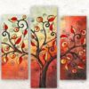 Tree Leaves Landscape - Nature 5 Panel Canvas Art Wall Decor