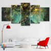Tree Of Life Lights Canvas Decor