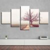 Tree Path - Nature 5 Panel Canvas Art Wall Decor