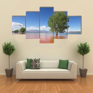 Trees In The Water Sand Hollow State Park - Nature 5 Panel Canvas Art Wall Decor