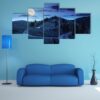 Trees Of Forest In Mountains - Nature 5 Panel Canvas Art Wall Decor