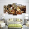 Triumphal Alexander - Abstract 5 Panel Canvas Art Wall Decor