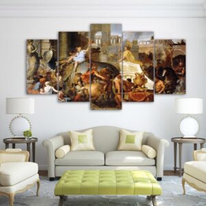 Triumphal Alexander - Abstract 5 Panel Canvas Art Wall Decor