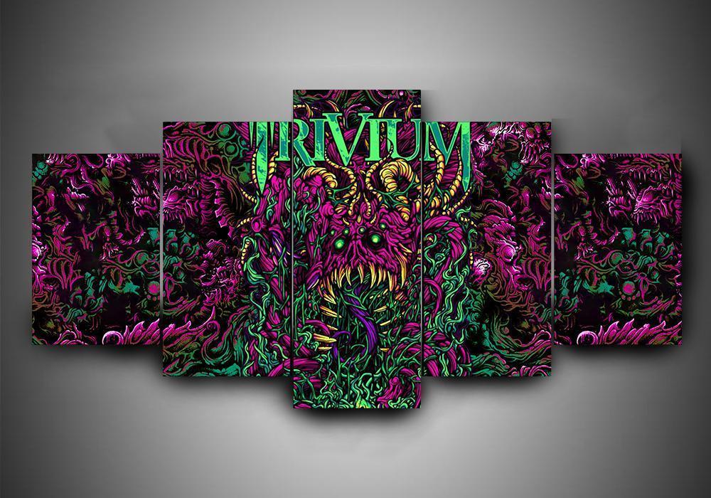 Trivium 3 - Music 5 Panel Canvas Art Wall Decor Trivium 3 - Music 5 Panel Canvas Art Wall Decor