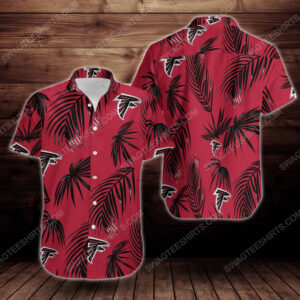 Tropical Atlanta Falcons Short Sleeve Hawaiian Shirt