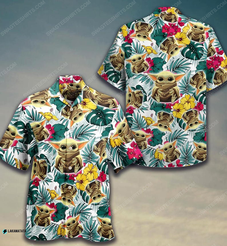 Tropical Baby Yoda Star Wars Movie Hawaiian Shirt Tropical Baby Yoda Star Wars Movie Hawaiian Shirt