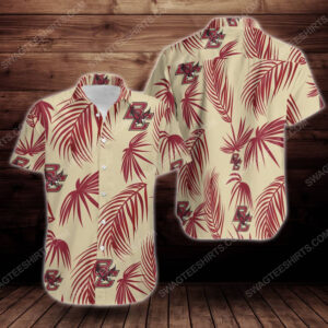 Tropical Boston College Eagles Short Sleeve Hawaiian Shirt