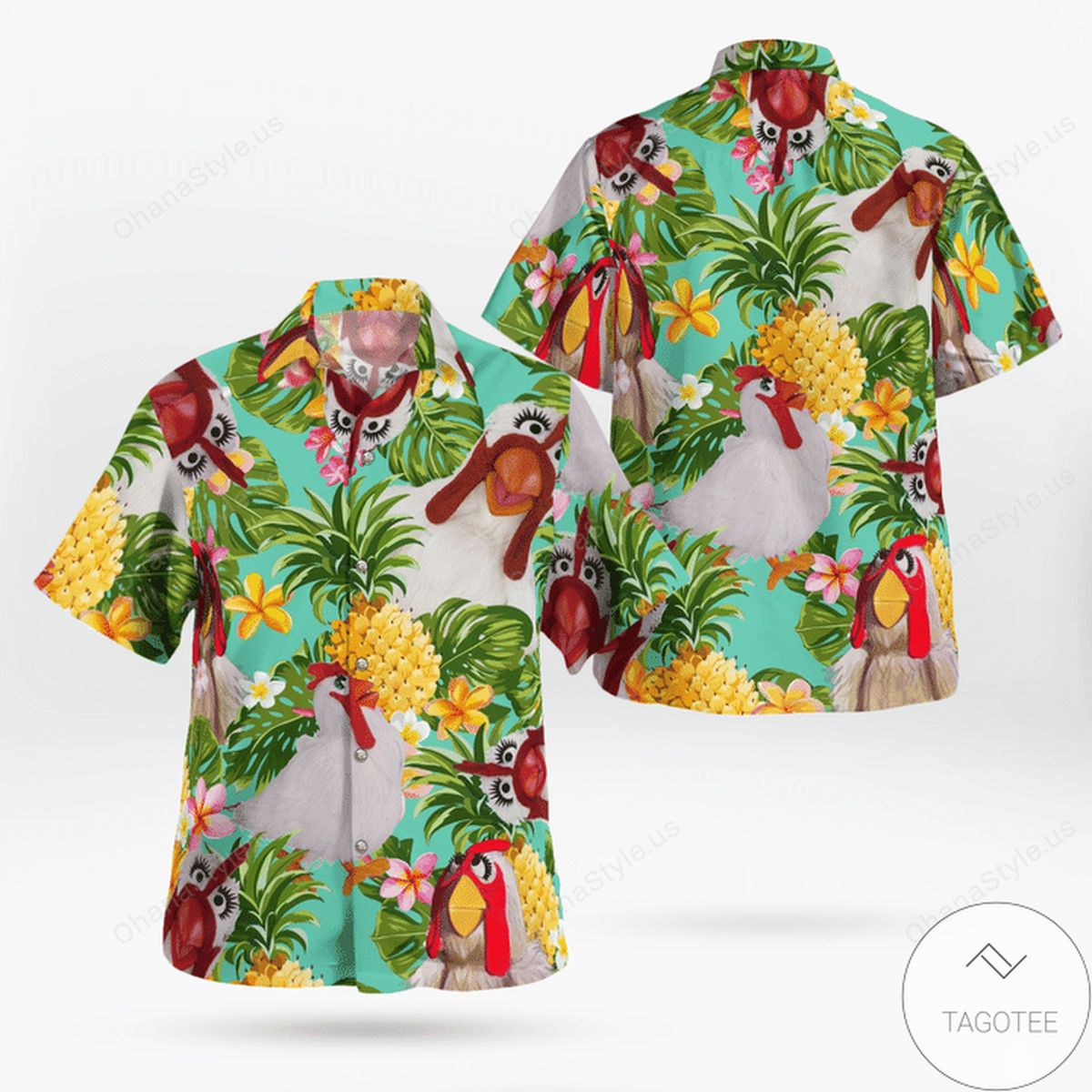 Tropical Camilla The Chicken Hawaiian Shirt Tropical Camilla The Chicken Hawaiian Shirt
