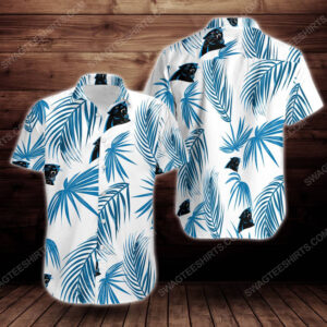 Tropical Carolina Panthers Short Sleeve Hawaiian Shirt