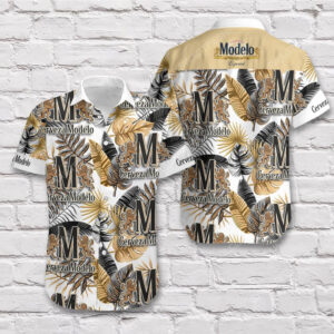 Tropical Cerveza Modelo Beer Short Sleeve Hawaiian Shirt