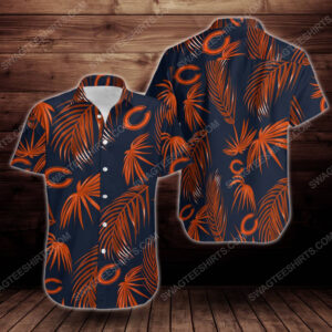 Tropical Chicago Bears Short Sleeve Hawaiian Shirt