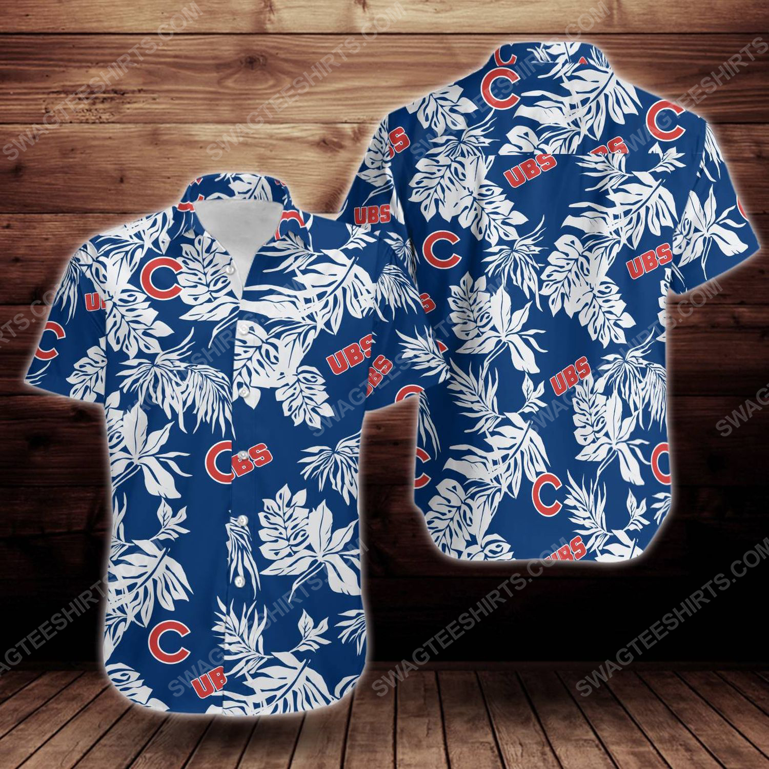 Tropical Chicago Cubs Short Sleeve Hawaiian Shirt Tropical Chicago Cubs Short Sleeve Hawaiian Shirt