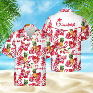 Tropical Chick-Fil-A All Over Print Hawaiian Shirt