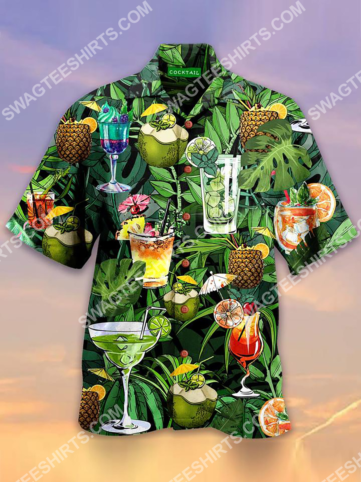 Tropical Cocktail All Over Printing Hawaiian Shirt Tropical Cocktail All Over Printing Hawaiian Shirt