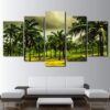 Tropical Coconut Grove - Nature 5 Panel Canvas Art Wall Decor