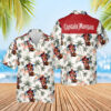 Tropical Flower Captain Morgan Full Printed Hawaiian Shirt