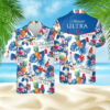 Tropical Flower Michelob Ultra Beer Full Printed Hawaiian Shirt