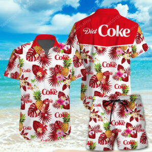 Tropical Fruit Diet Coke All Over Printing Hawaiian Shirt