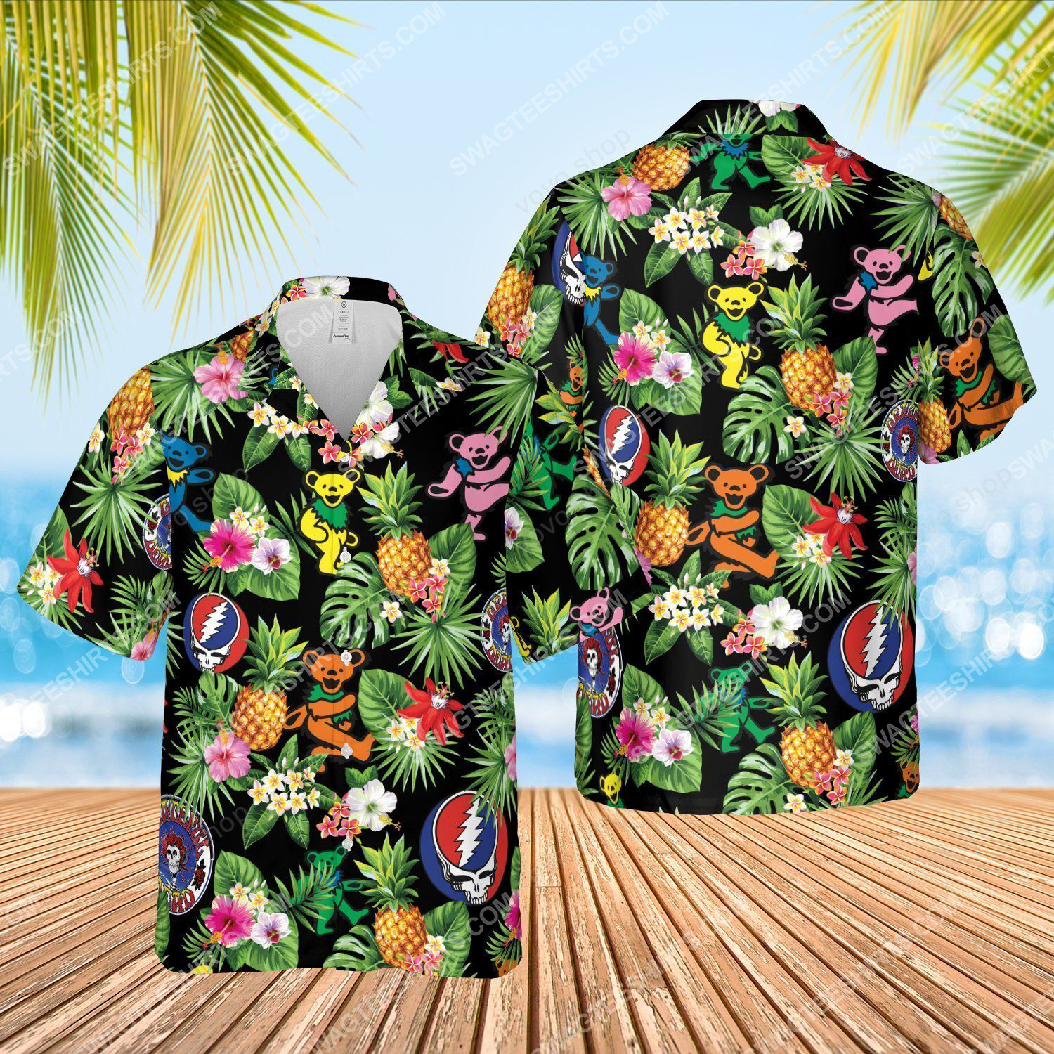 Tropical Fruit Grateful Dead Rock Band Full Printed Hawaiian Shirt Tropical Fruit Grateful Dead Rock Band Full Printed Hawaiian Shirt