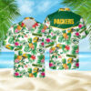 Tropical Fruits Green Bay Packers All Over Print Hawaiian Shirt