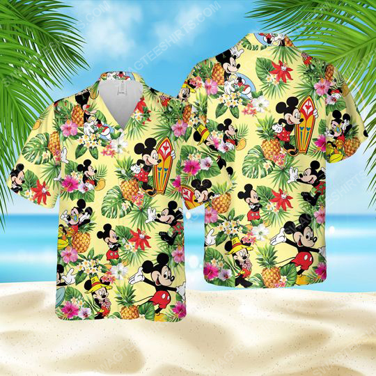 Tropical Fruits Mickey Mouse Surfing Summer Vibe Hawaiian Shirt Tropical Fruits Mickey Mouse Surfing Summer Vibe Hawaiian Shirt