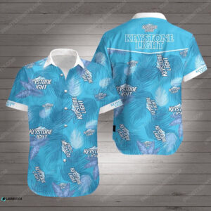 Tropical Keystone Light Beer Summer Vibe Hawaiian Shirt