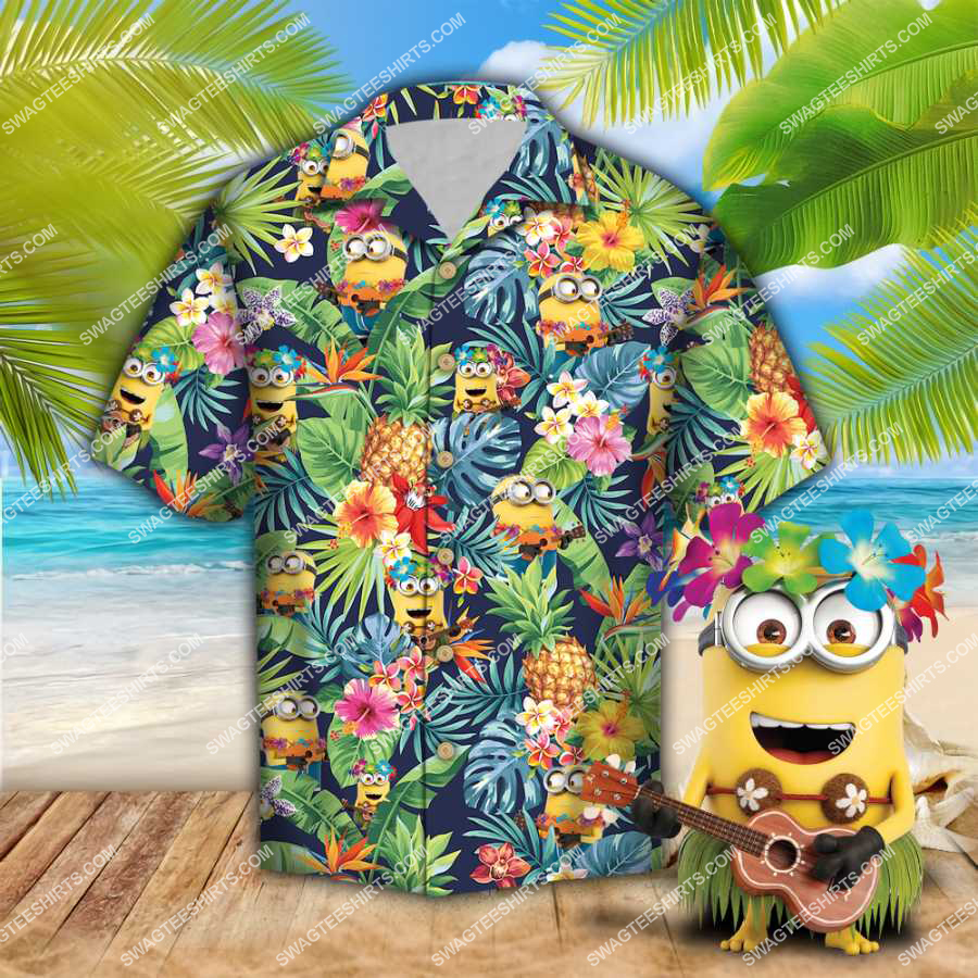 Tropical Minions All Over Print Hawaiian Shirt Tropical Minions All Over Print Hawaiian Shirt