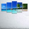 Tropical Paradise - Landscape 5 Panel Canvas Art Wall Decor